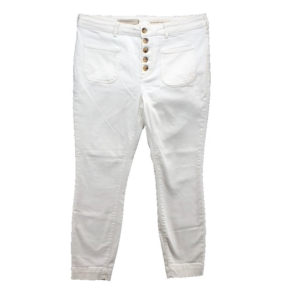 Pilcro And The Letterpress High Rise Denim Legging Jeans Womens 32 14 White